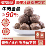 暖男厨房牛肉丸 潮汕手打正宗牛筋丸墨鱼丸手工花枝丸火锅食材关东煮套餐 牛肉丸1斤 + 牛筋丸1斤