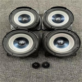 原拆大柏林之声汽车音响6.5寸重中低音车载扬声器高音喇叭改装件 前后六件套（四中低音两高音）