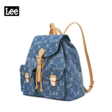 Lee老花牛仔双肩包帆布背包旅行包电脑包38女神节送女友送老婆礼物