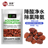 汉洋（ WATERWEEDS INDUSTRY）火山石1kg火山岩颗粒鱼缸底砂铺底过滤材料草缸造景养鱼用品