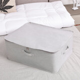 百草园汲简生活收纳袋衣服棉被子整理包防水加厚pe覆膜搬家袋大50L灰色