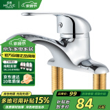 名爵（MEJUE）卫浴水龙头冷热面盆龙头黄铜双孔三孔洗手盆卫生间混水阀Z-012842