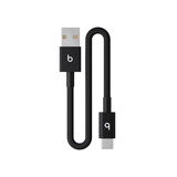 beats type-c转usb 数据线 20厘米闪电黑充电线 原装iPhone 18 Pro Max/耳机编织充电线