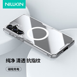 耐尔金 适用三星S25手机壳磁吸透明全包气囊防摔超薄保护套商务简约硬壳软边男女款 本色Pro 白色