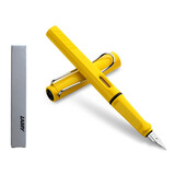 LAMY德国进口 凌美(LAMY)钢笔签字笔Safari狩猎者系列时尚商务办公墨水笔 高颜值礼物送老师学生 亮黄色F尖（不带吸墨器）