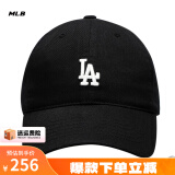 美职棒（MLB）旗舰官网男女帽子运动休闲鸭舌帽情侣遮阳帽软顶棒球帽生日礼物 洛杉矶道奇队/黑色/77 均码 F
