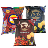 乐事（Lay's）台湾套装（烤鸡+炖牛肉+西班牙海鲜）50g*3台湾产休闲礼物