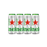 喜力星银silver500mL罐箱装囤货聚会全麦酿造啤酒瓶清爽饮料 中秋送礼 500mL 4罐