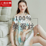 上海故事真丝睡衣女6A级100%桑蚕丝睡裙丝绸家居服可外穿娃娃衫生日礼物 [推荐]水粉花卉 L 【105-130斤】