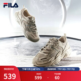 斐乐（FILA）跑步鞋老爹鞋男子跑步鞋MARSⅡ火星二代情侣款复古运动鞋休闲鞋 驼丝锦-DO-F12M131116F 41