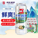 漓泉啤酒 9度鲜啤啤酒 漓江活水精酿 500ml*12听 整箱装