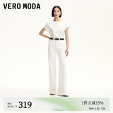 VEROMODA【超模裤】牛仔裤女2025新款原色复古高腰直通喇叭裤 白牛仔色 S