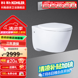 科勒（KOHLER）家用壁挂式马桶挂墙坐便器水箱嵌入式墙排直冲悬挂式马桶 旗舰款水箱+缸体+面板