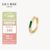LOLA ROSE罗拉玫瑰八边形戒指宝石简约节日礼物送女友生日礼物女
