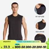 迪卡侬（DECATHLON）运动背心肌肉男跑步速干上衣健身服透气宽松无袖t恤RUNM 【进阶款】黑色 2XL