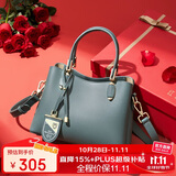 红蜻蜓包包女包牛皮斜挎单肩包手提包送妈妈女友老婆生日礼物礼盒装