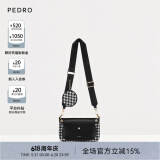 Pedro零钱包饰三合一链条腋下单肩包包女包PW2-75210093 PW2-75210093-2黑色-千鸟格纹