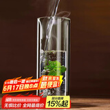 青苹果耐热水杯290ml6只 无铅玻璃杯牛奶杯啤酒杯绿茶杯多功能杯套装