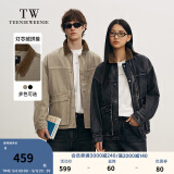 Teenie Weenie Men【男女同款】小熊男装牛仔夹克2025年春季新款拼接外套 卡其色 L