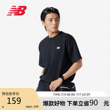 NEW BALANCE T恤男款运动休闲舒适透气短袖MT41509 BK L 