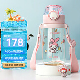 膳魔师（THERMOS）儿童PPSU夏季水杯郊游出行杯带刻度三丽鸥联名吸管杯BBSI