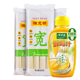 陈克明面条 宽挂面800g*3包太太乐鸡汁蒸鸡原汤鲜鸡汁调味料 238g
