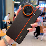 诺梵爵适用小米红米k80手机壳电镀拼接红米K80pro新款保护套K80PRO超薄Redmi素皮高级感por商务外壳 【三拼黑】素皮金属镜头圈 红米 K80