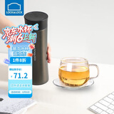 乐扣乐扣（LOCK&LOCK）掌心商务保温杯不锈钢男女学上便携水杯子400ML黑色LHC4028B
