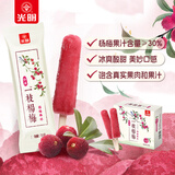 光明牌 仙居一枝杨梅棒冰 70g*5支 冰嫩多汁真实果肉清凉爽口冷饮冰淇淋