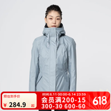 迪卡侬（DECATHLON）上衣秋户外加绒加厚棉服男女运动防风防水外套棉袄男 女款-冰蓝色-SH500 M