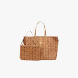 MCM【正品保证】 LIZ大号双面子母包手提单肩包干邑色 出行搭子