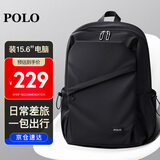 POLO商务双肩包男士旅行背包书包14/15.6英寸苹果电脑包短途出差包男