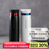 乐扣乐扣（LOCK&LOCK）保温杯轻量杯水杯菲特旋盖情侣杯两件套450ml*2 白蓝+黑红套装- 450ml *2