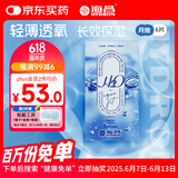 海昌H2O进口月抛隐形眼镜6片装 透明近视眼镜轻薄透氧舒适无感 400度