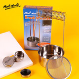 蒙玛特油画油壶洗笔筒套装初学油画工具金属洗笔桶不锈钢油壶油壶+洗笔筒VCS-YHXBT
