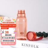 乐扣乐扣（LOCK&LOCK）夏季运动水杯简约塑料杯户外便携水壶男女学生杯子粉色350ML