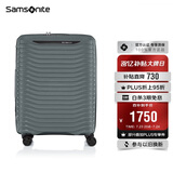 新秀丽（Samsonite）行李箱28英寸简约大波浪箱大容量旅行拉杆箱KJ1钢青色密码箱