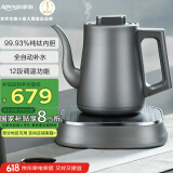 亚摩斯（Amos）纯钛电热水壶全自动底部上水泡茶台烧水壶煮茶器电茶炉电水壶茶壶保温一体茶壶1L容量AS-KT121T