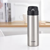 虎牌（TIGER）保温杯轻量型一键开启直饮杯MMY-A48C-XC不锈钢色480ml