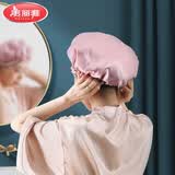美丽雅一次性浴帽防水加厚洗澡护理加大成人头套浴帽儿童防水帽干发帽 双层防水绸布浴帽1个