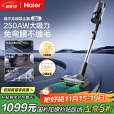 海尔（Haier）无线长续航吸尘器LED智能屏显真空绿光显尘吸尘除螨防缠绕家用手持大吸力可壁挂HSC-S601D