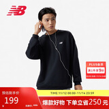 NEW BALANCE 卫衣男款简约休闲百搭运动套头衫MT41507 BK XL 