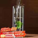 青苹果耐热水杯290ml6只 无铅玻璃杯牛奶杯啤酒杯绿茶杯多功能杯套装