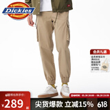 dickies休闲裤 男女同款新复古回潮印花多口袋束口工装裤百搭8 沙色 30