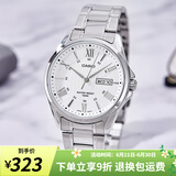 卡西欧（CASIO）手表男 商务休闲简约 指针 防水石英男表学生表考试表父亲节礼物 MTP-1384D-7A