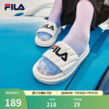 斐乐（FILA）女鞋运动拖鞋厚底凉拖沙滩鞋漂流船 奶白-GD 38.5