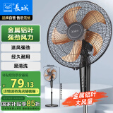 长城（CHANGCHENG）电风扇落地扇炫酷铝叶大风量电扇家用商用办公室学生寝室立式风扇省电节能摇头电扇FS·35II