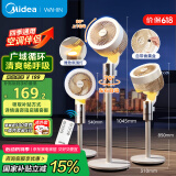 华凌美的出品【驱蚊纳凉】空气循环2025新款语音智能遥控电风扇家用大风量落地扇桌面台式WH-FGA24SD