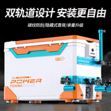 画中仙新款钓箱轻量化钓鱼箱2026多功能钓箱全套免安装台钓鱼箱钓鱼装备 29L 靠背双炮台【双轨道休闲款+支架*2+箱盖工具层】