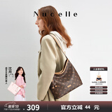 纽芝兰（NUCELLE）托特包2025新飞马老花腋下包通勤女包HOBO单肩斜挎水桶包生日礼物